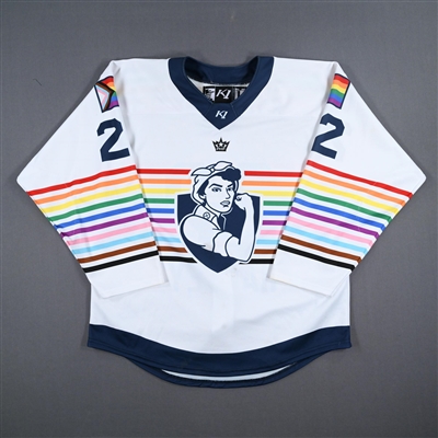 Emilie Harley - Game-Worn Autographed Pride Jersey - Worn March 10-11, 2023 vs. Buffalo Beauts