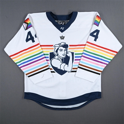 Taylor Marchin - Game-Worn Autographed Pride Jersey - Worn March 10-11, 2023 vs. Buffalo Beauts