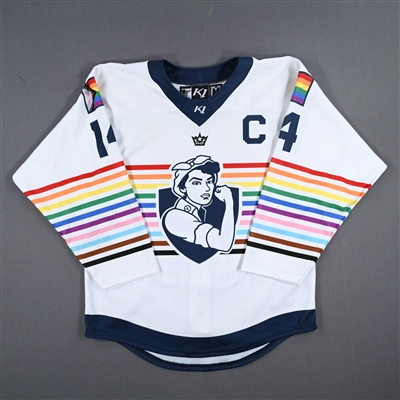 Madison Packer - Game-Worn Autographed Pride Jersey w/C - Worn March 10-11, 2023 vs. Buffalo Beauts