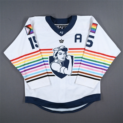 Minttu Tuominen - Game-Worn Autographed Pride Jersey w/A - Worn March 10-11, 2023 vs. Buffalo Beauts