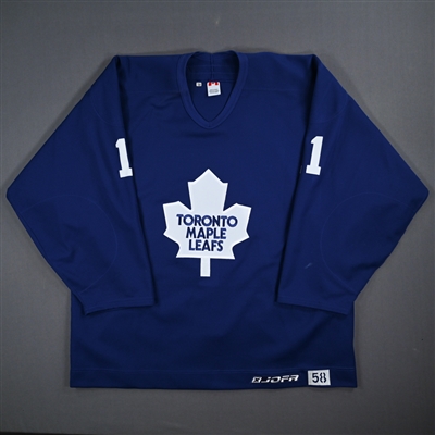 NOBR (Name on Back Removed) - Toronto Maple Leafs - Blue Practice-Worn Jersey