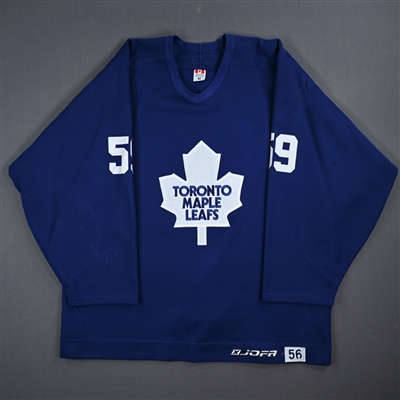 Jaime Sifers - Toronto Maple Leafs - Blue Practice-Worn Jersey