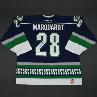 Matt Marquardt - Florida Everblades - 2016 ECHL Captains' Club Autographed Game-Worn Jersey