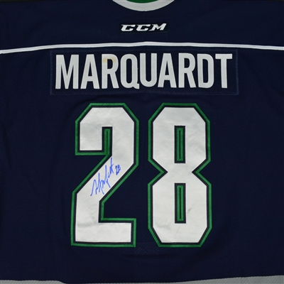 Matt Marquardt - Florida Everblades - 2016 ECHL Captains' Club Autographed Game-Worn Jersey