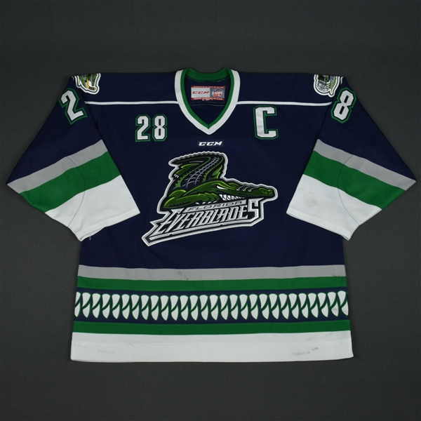 Matt Marquardt - Florida Everblades - 2016 ECHL Captains Club Autographed Game-Worn Jersey