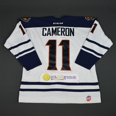 Bretton Cameron - Greenville Swamp Rabbits - 2016 ECHL Captains' Club Autographed Game-Worn Jersey