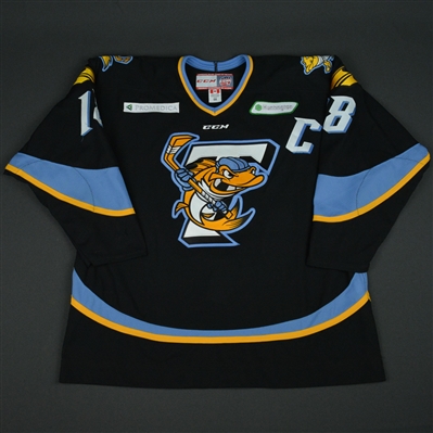 Jared Nightingale- Toledo Walleye - 2016 ECHL Captains Club Game-Worn Jersey