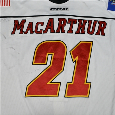 Peter MacArthur - Adirondack Thunder - 2016 ECHL Captains' Club Game-Worn Jersey