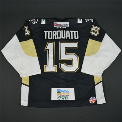 Zack Torquato - Wheeling Nailers - 2016 ECHL Captains' Club Game-Worn Jersey