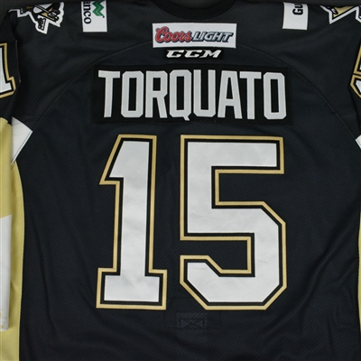 Zack Torquato - Wheeling Nailers - 2016 ECHL Captains' Club Game-Worn Jersey