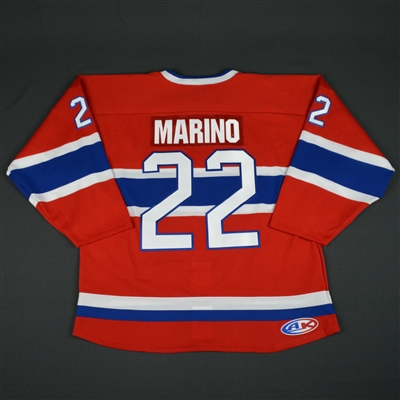 Brandon Marino - Brampton Beast - 2016 ECHL Captains' Club Game-Worn Jersey