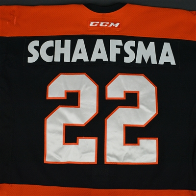 Jamie Schaafsma - Fort Wayne Komets - 2016 ECHL Captains' Club Game-Worn Jersey