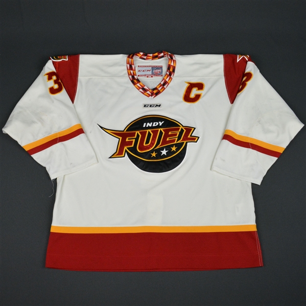 Zach Miskovic - Indy Fuel - 2016 ECHL Captains Club Game-Worn Jersey