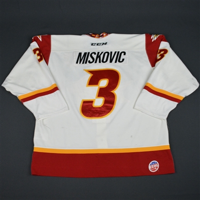 Zach Miskovic - Indy Fuel - 2016 ECHL Captains' Club Game-Worn Jersey