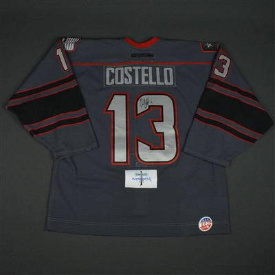 Chad Costello - Allen Americans - 2016 ECHL Captains' Club Autographed Game-Worn Jersey