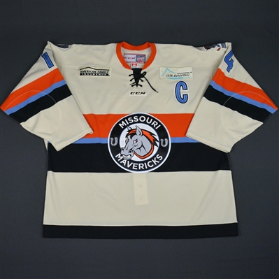 Trevor Ludwig - Missouri Mavericks - 2016 ECHL Captains Club Autographed Game-Issued Jersey