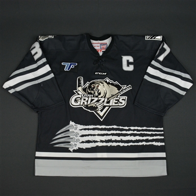 Brent Gwidt - Utah Grizzlies - 2016 ECHL Captains Club Autographed Game-Worn Jersey