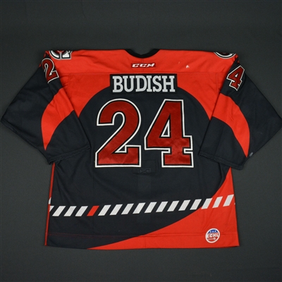Zach Budish - Cincinnati Cyclones - 2016 ECHL Captains' Club Game-Worn Jersey