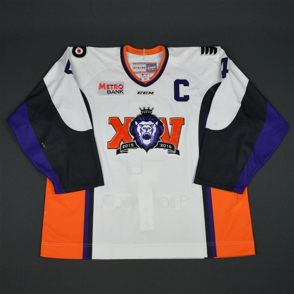 Maxim Lamarche -Reading Royals - 2016 ECHL Captains Club Game-Worn Jersey