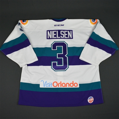 Carl Nielsen - Orlando Solar Bears - 2016 ECHL Captains' Club Game-Worn Jersey