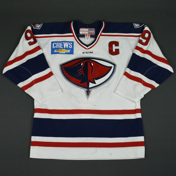 Andrew Rowe - South Carolina Stingrays - 2016 ECHL Captains Club Game-Worn Jersey