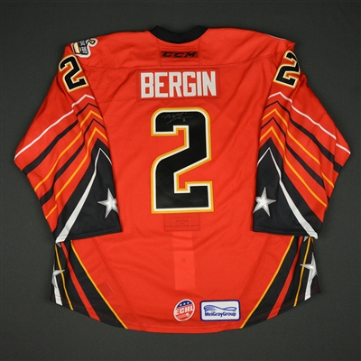 Mike Bergin - 2017 CCM/ECHL All-Star Classic - Adirondack Thunder - Game-Issued Autographed Jersey - 1st Half Only