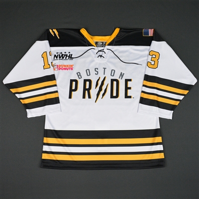 Lindsay Berman - Boston Pride - 2016-17 NWHL Game-Worn Preseason Jersey