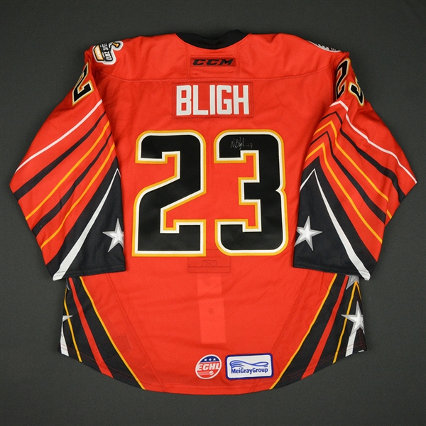 Nick Bligh - 2017 CCM/ECHL All-Star Classic - Adirondack Thunder - Game-Worn Autographed Jersey - 1st Half Only