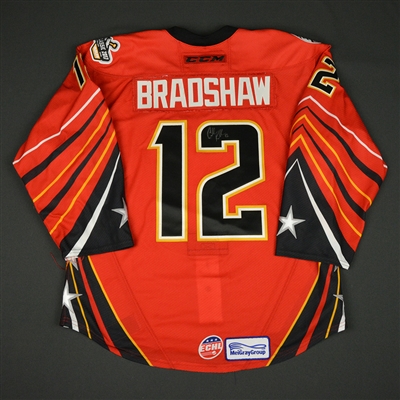 Cullen Bradshaw - 2017 CCM/ECHL All-Star Classic - Adirondack Thunder - Game-Worn Autographed Jersey - 1st Half Only