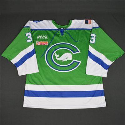 Laura Brennan - Connecticut Whale - 2016-17 NWHL Game-Worn Backup-Only Preseason Jersey