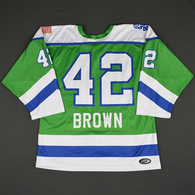 Celeste Brown - Connecticut Whale - 2016-17 NWHL Game-Worn Preseason Jersey