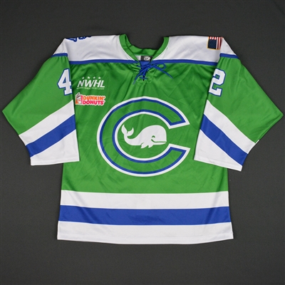 Celeste Brown - Connecticut Whale - 2016-17 NWHL Game-Worn Preseason Jersey