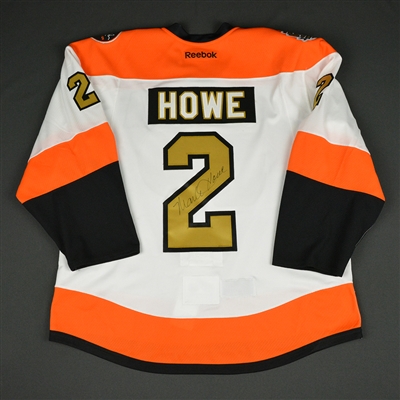 Mark Howe - Philadelphia Flyers - 50th Anniversary Alumni Game - Game-Worn Autographed Jersey w/A