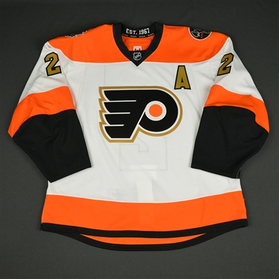 Mark Howe - Philadelphia Flyers - 50th Anniversary Alumni Game - Game-Worn Autographed Jersey w/A