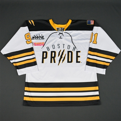 Rachel Llanes - Boston Pride - 2016-17 NWHL Game-Worn Preseason Jersey