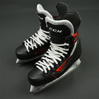 Connor McDavid - Edmonton Oilers - Practice-Worn CCM Jetspeed Skates - 2016-17 Season