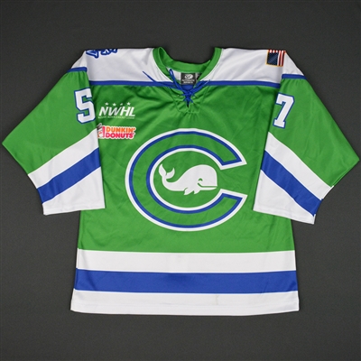 Meagan Mangene - Connecticut Whale - 2016-17 NWHL Game-Worn Preseason Jersey