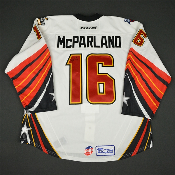 Steven McParland - 2017 CCM/ECHL All-Star Classic - ECHL All-Stars - Game-Worn Autographed Jersey - 1st Half Only