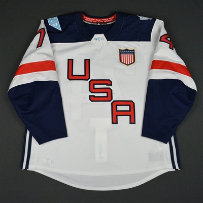 T.J. Oshie - World Cup of Hockey - Team USA - Pre-Tournament Game-Worn Jersey