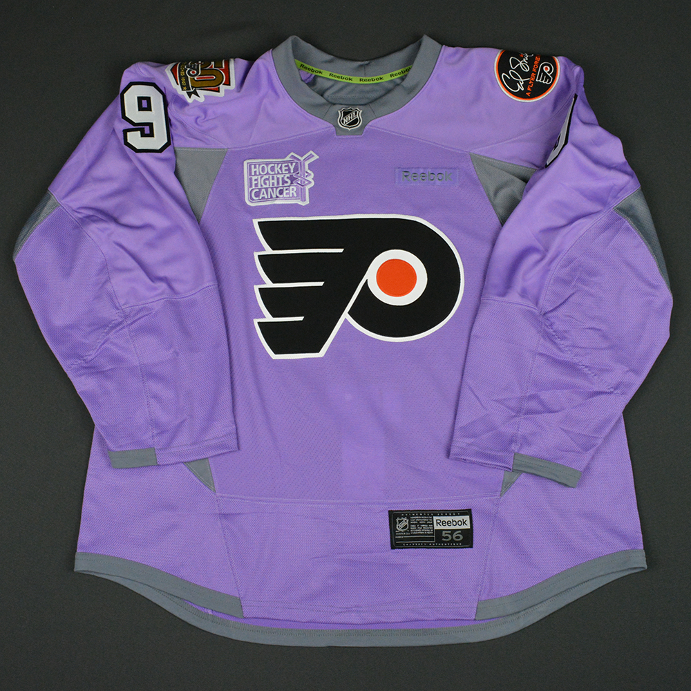 Lot Detail - Ivan Provorov - Warmup-Worn Hockey Fights Cancer