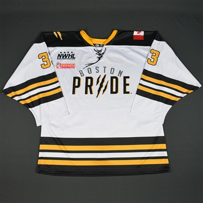 Natalie Robinson - Boston Pride - 2016-17 NWHL Game-Issued Preseason Jersey