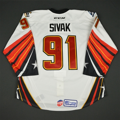 Peter Sivak - 2017 CCM/ECHL All-Star Classic - ECHL All-Stars - Game-Worn Autographed Jersey - 1st Half Only
