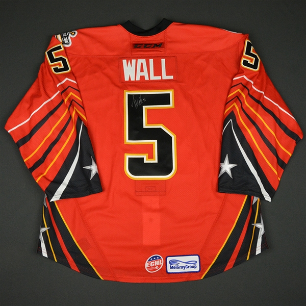 Alex Wall - 2017 CCM/ECHL All-Star Classic - Adirondack Thunder - Game-Worn Autographed Jersey - 1st Half Only