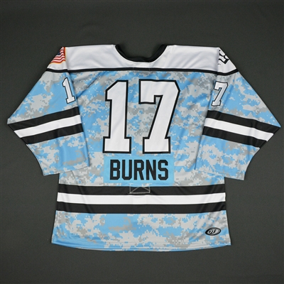 Jordyn Burns - Buffalo Beauts - 2016-17 NWHL Game-Issued Military Appreciation Jersey