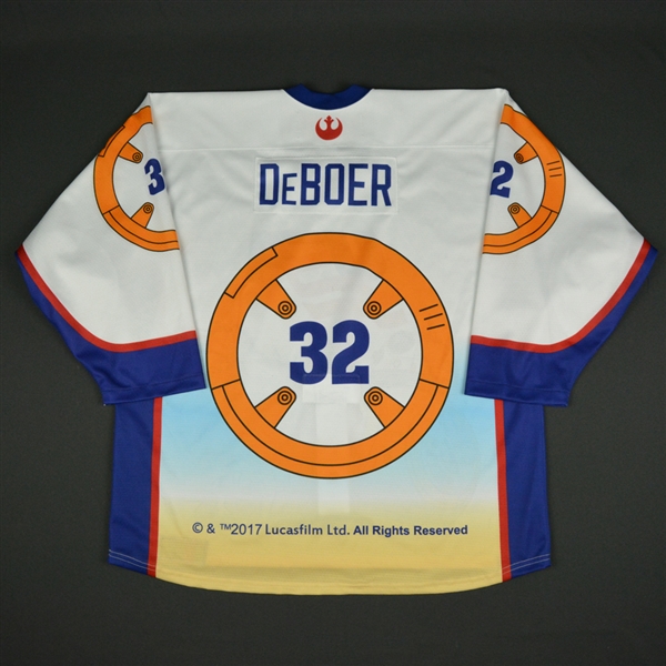 Jack DeBoer - 2017 U.S. National Under-17 Development Team - Star Wars Night Game-Worn Jersey