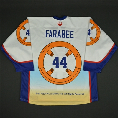 Joel Farabee - 2017 U.S. National Under-17 Development Team - Star Wars Night Game-Worn Jersey