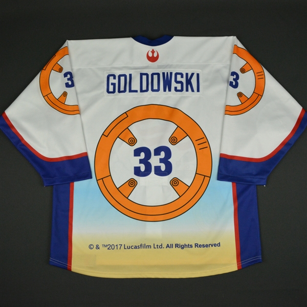 Jake Goldowski - 2017 U.S. National Under-17 Development Team - Star Wars Night Game-Worn Jersey