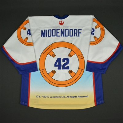 Erik Middendorf - 2017 U.S. National Under-17 Development Team - Star Wars Night Game-Worn Jersey