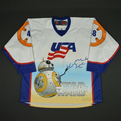 Mattias Samuelsson - 2017 U.S. National Under-17 Development Team - Star Wars Night Game-Worn Jersey