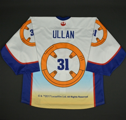 Ryan Ullan - 2017 U.S. National Under-17 Development Team - Star Wars Night Game-Worn Back-up Only Jersey